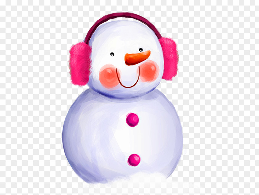 Red Face Snowman Dream Snow Winter Car Snowflake PNG
