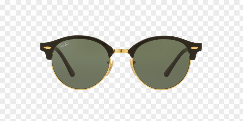 Rotating Ray Ray-Ban Clubround Classic Aviator Sunglasses RB2180 PNG