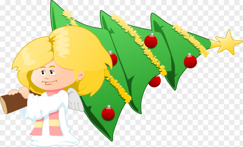 Christmas Angel Graphics Santa Claus Tree Clip Art PNG