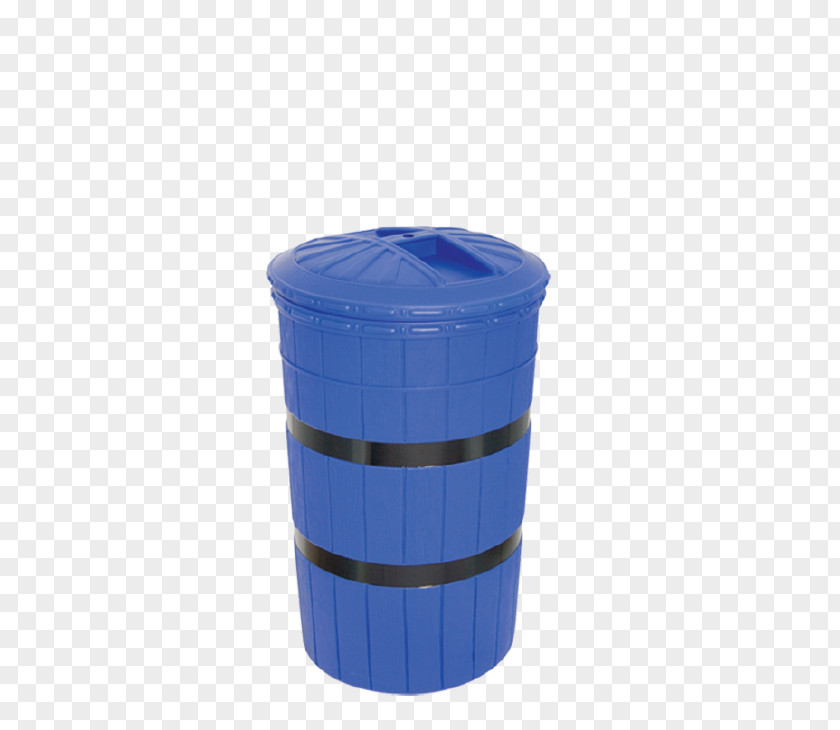 Water Barrel Cobalt Blue Plastic Lid PNG
