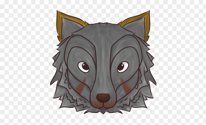 Wolf Paw Print Whiskers Cat Illustration Snout Character PNG