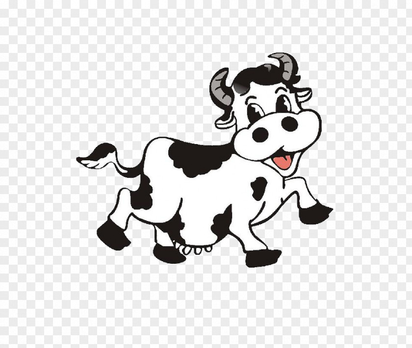 Dairy Cow Cattle Milk Cartoon PNG