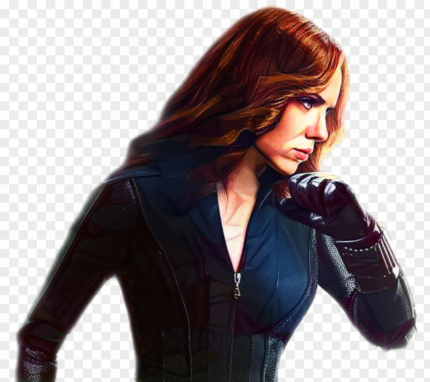 Leather Jacket M Long Hair Character PNG