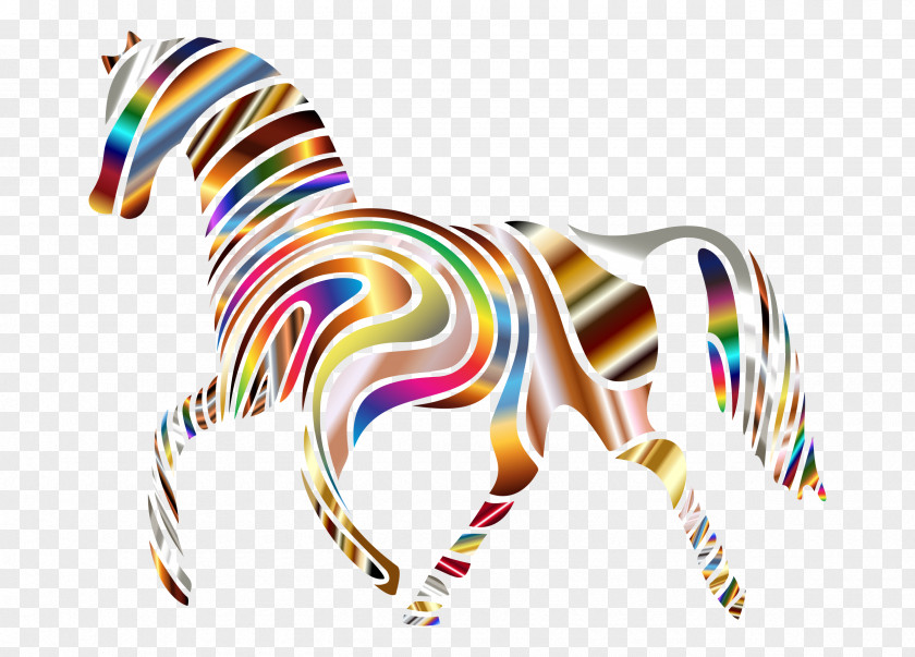 Psychedelic Zebra Horse Eliot School PNG