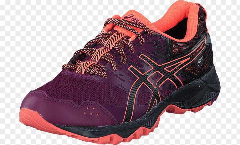 Purple Coral Shoe Sneakers ASICS Blue Yellow PNG
