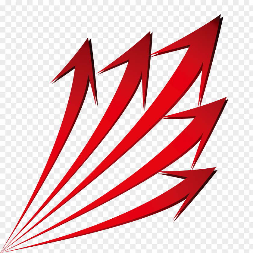 Red Multiple Arrows PNG multiple arrows clipart PNG