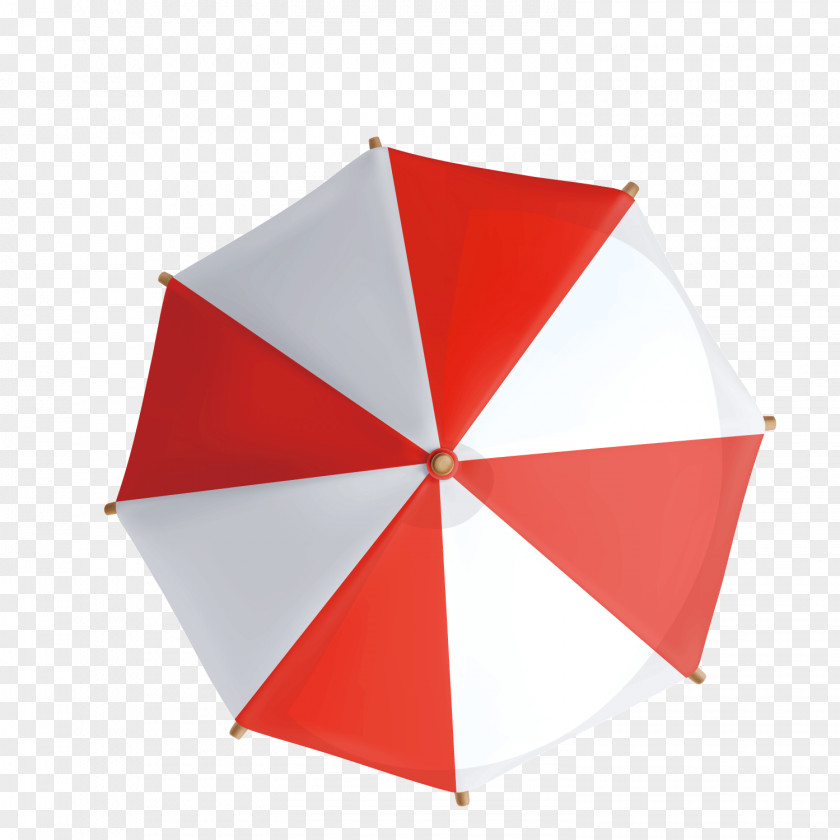 Red Umbrella Geometry PNG