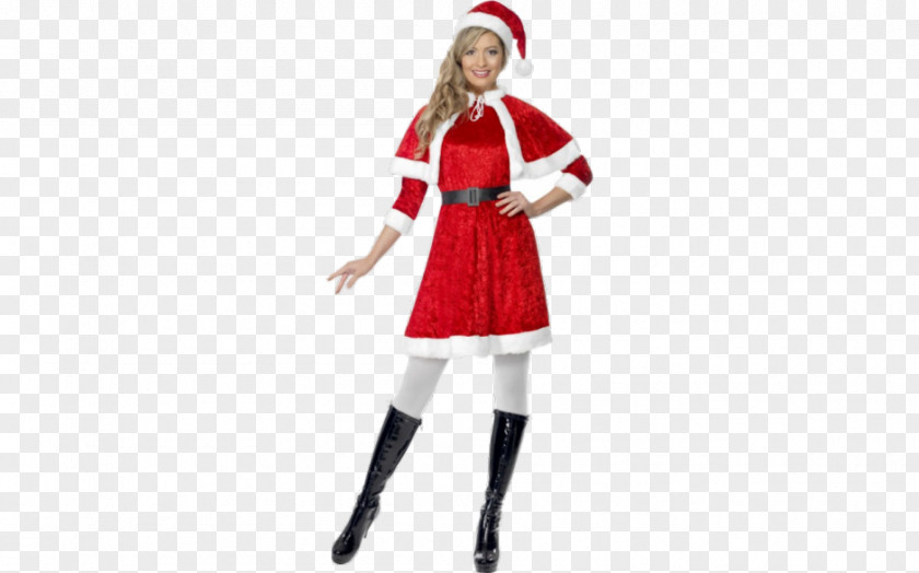 Santa Claus Mrs. Costume Party Dress PNG
