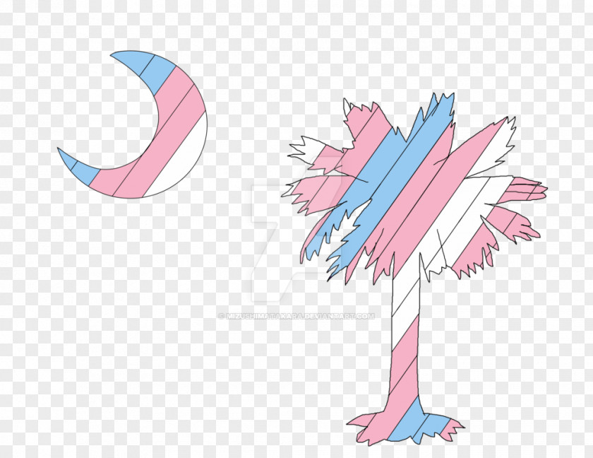 Transgender Flag Pink M Line Clip Art PNG
