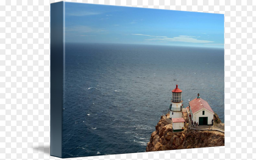 Watercolor Lighthouse Point Reyes Gallery Wrap Promontory Beacon PNG