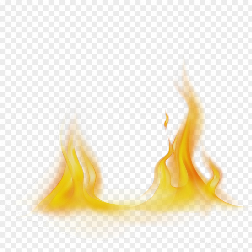 Heat Yellow Flame Fire PNG