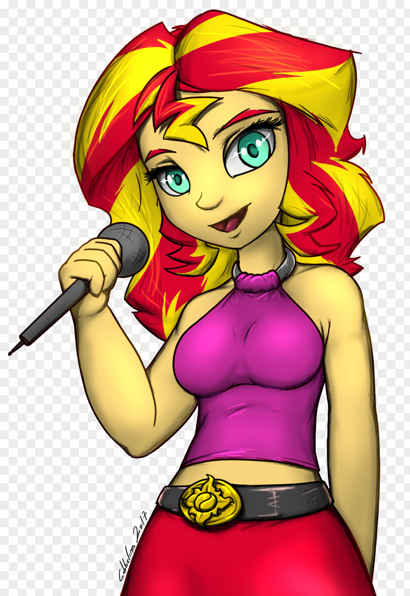 My Little Pony Equestria Girls Sunset Shimmer Illustration Cartoon Legendary Creature Muscle Fiction PNG