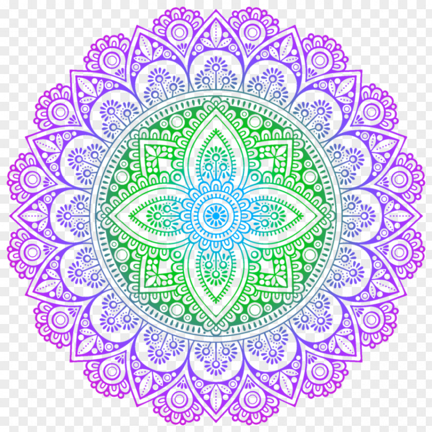 Purple Mandala Pattern Background Coloring Book Drawing PNG