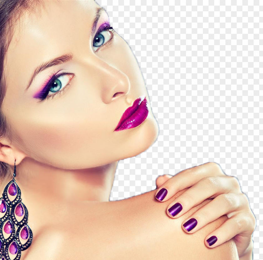 Europe, The United States And Makeup Cosmetics Model Eye Shadow Manicure Brush PNG
