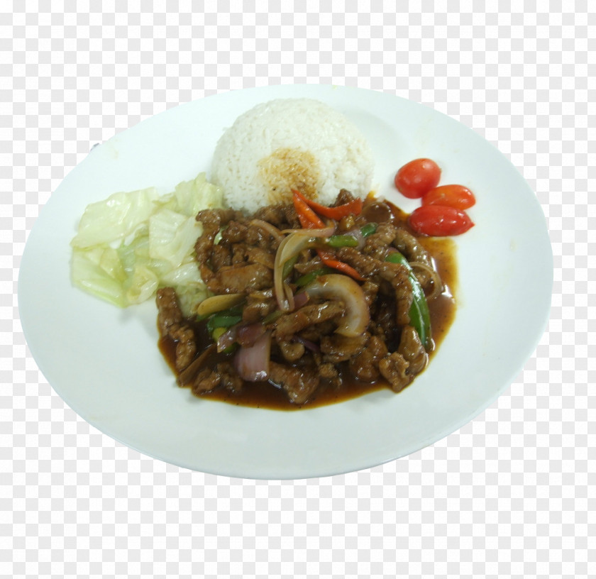 Fried Beef And Rice With Onion Black Pepper Asian Cuisine Mongolian Hainanese Chicken Bell PNG