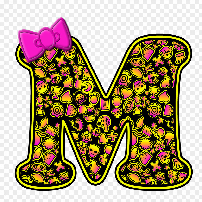 Letter M Visual Arts Butterfly PNG