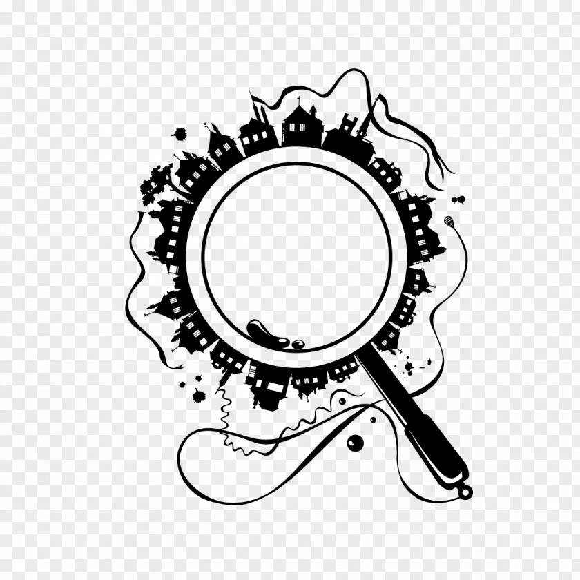 Magnifying Glass And Buildings Psychological Testing Psychology Person Character Structure Subconscious PNG