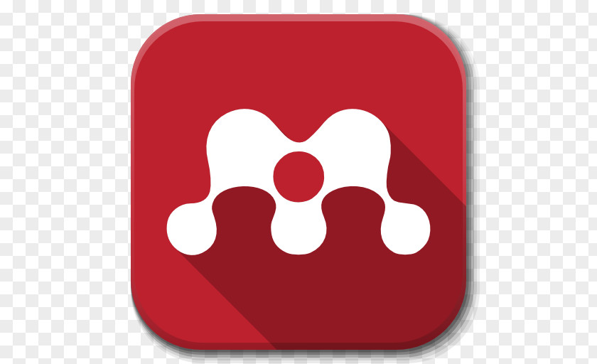 Apps Mendeley Heart Red Font PNG