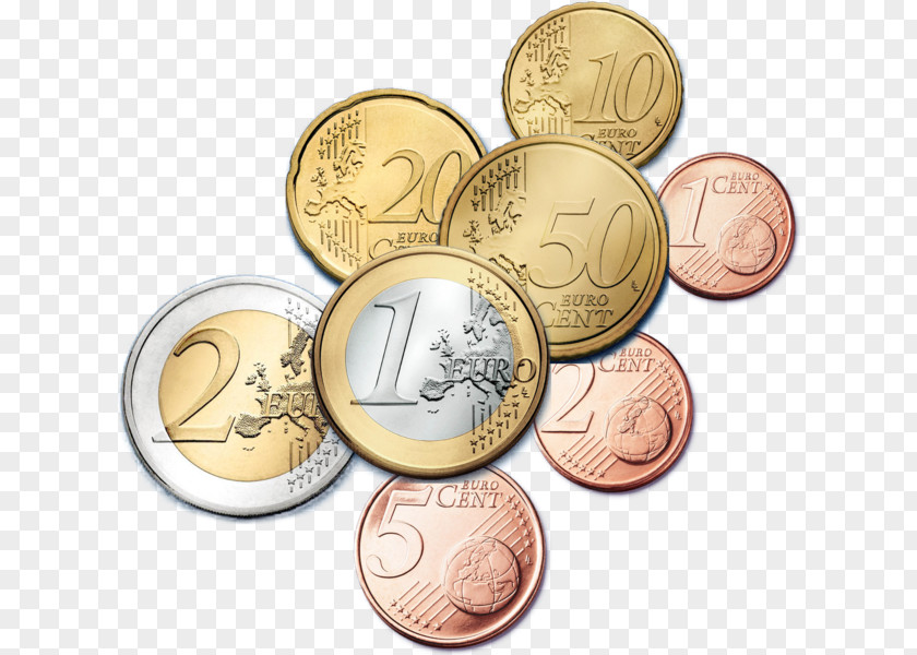 Coin Image Euro Coins Currency Banknotes PNG