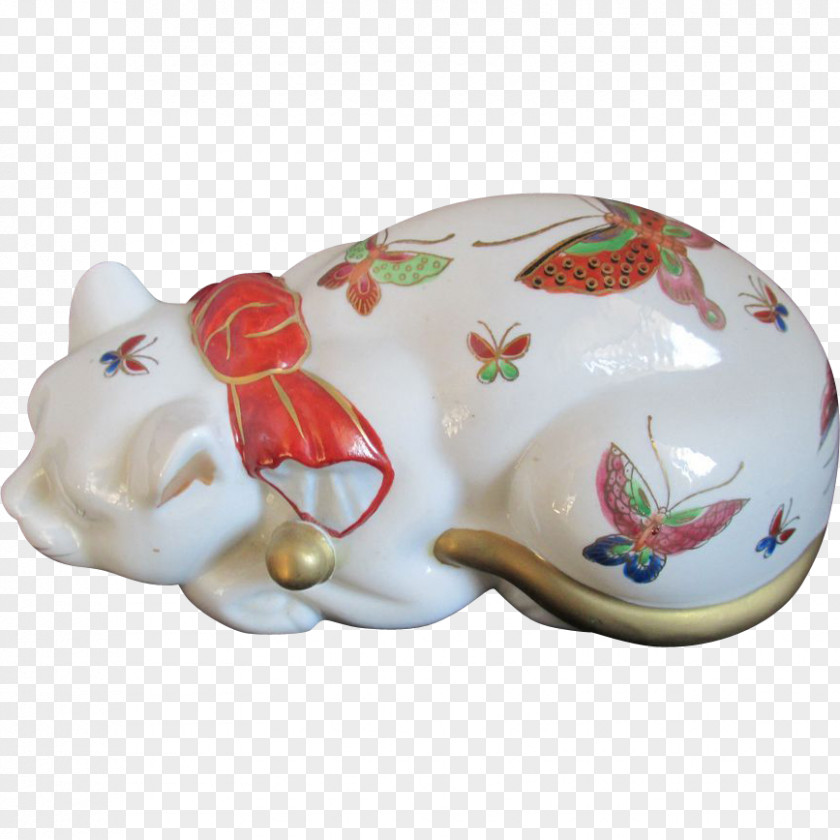 Hand Painted Design Cat Porcelain Tableware PNG