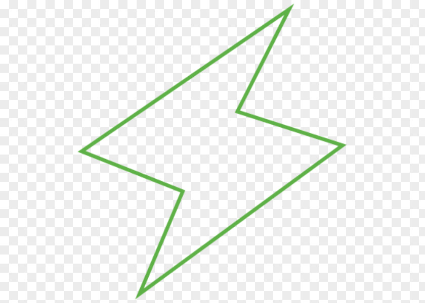 Line Triangle Point Green PNG