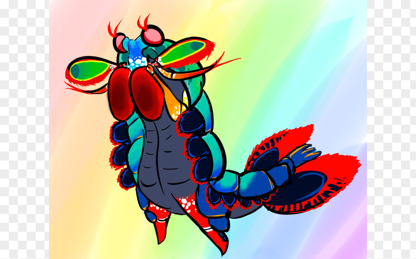 Mantis Shrimp Cartoon Butterfly Clip Art PNG