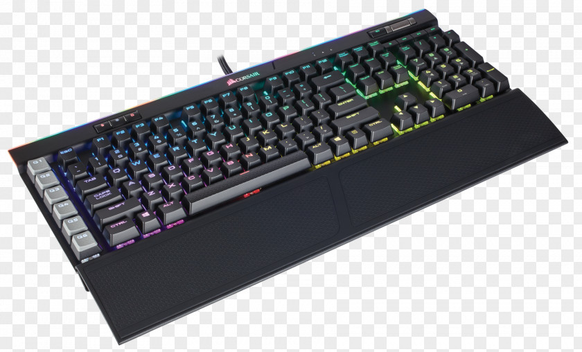 Rgb Reviewing Graphics In Britain Computer Keyboard Corsair Gaming K55 RGB Keypad Color Model Backlight PNG