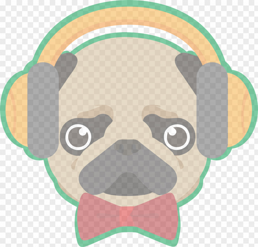Fawn Puppy Pug Cartoon Dog Nose Snout PNG
