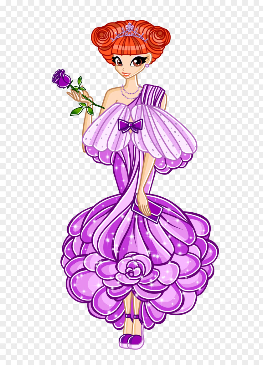 Plyers Vector Fairy Dress Floral Design Butterflix Alfea PNG
