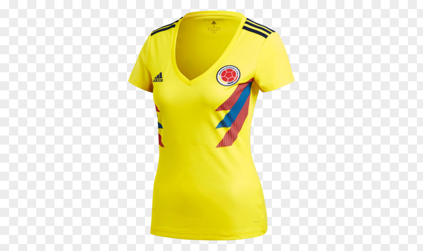 Adidas 2018 FIFA World Cup Colombia National Football Team Jersey PNG