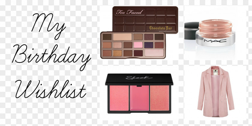 Birthday Collage Too Faced Chocolate Bar Eye Shadow Face Powder PNG