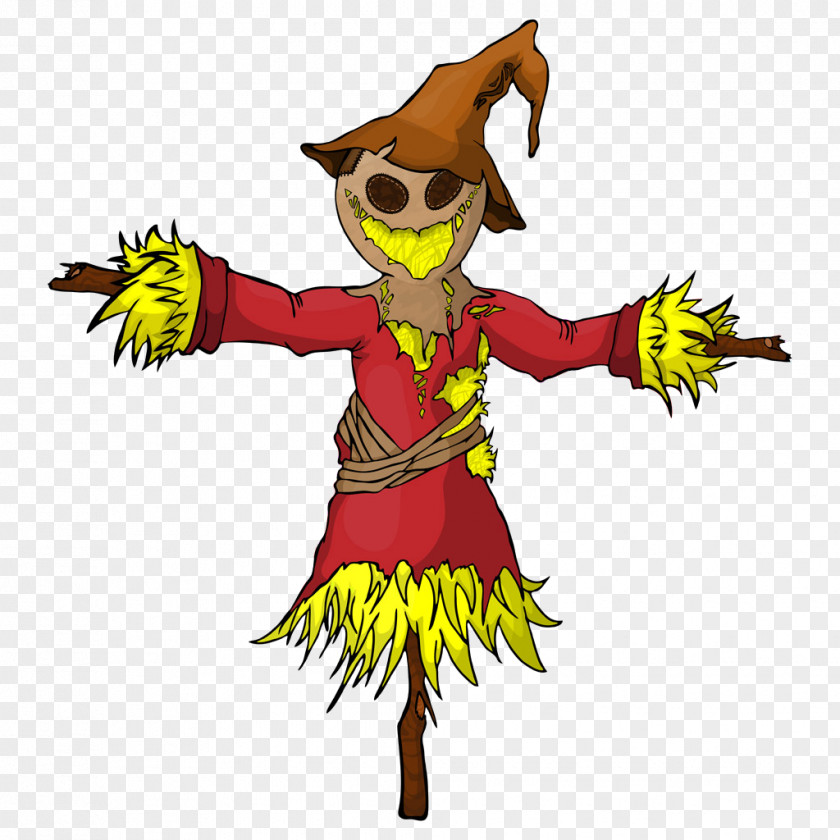 Cartoon Costume Scarecrow Hula Piñata PNG