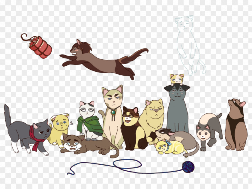 Cat Eren Yeager Mikasa Ackerman Levi Armin Arlert PNG