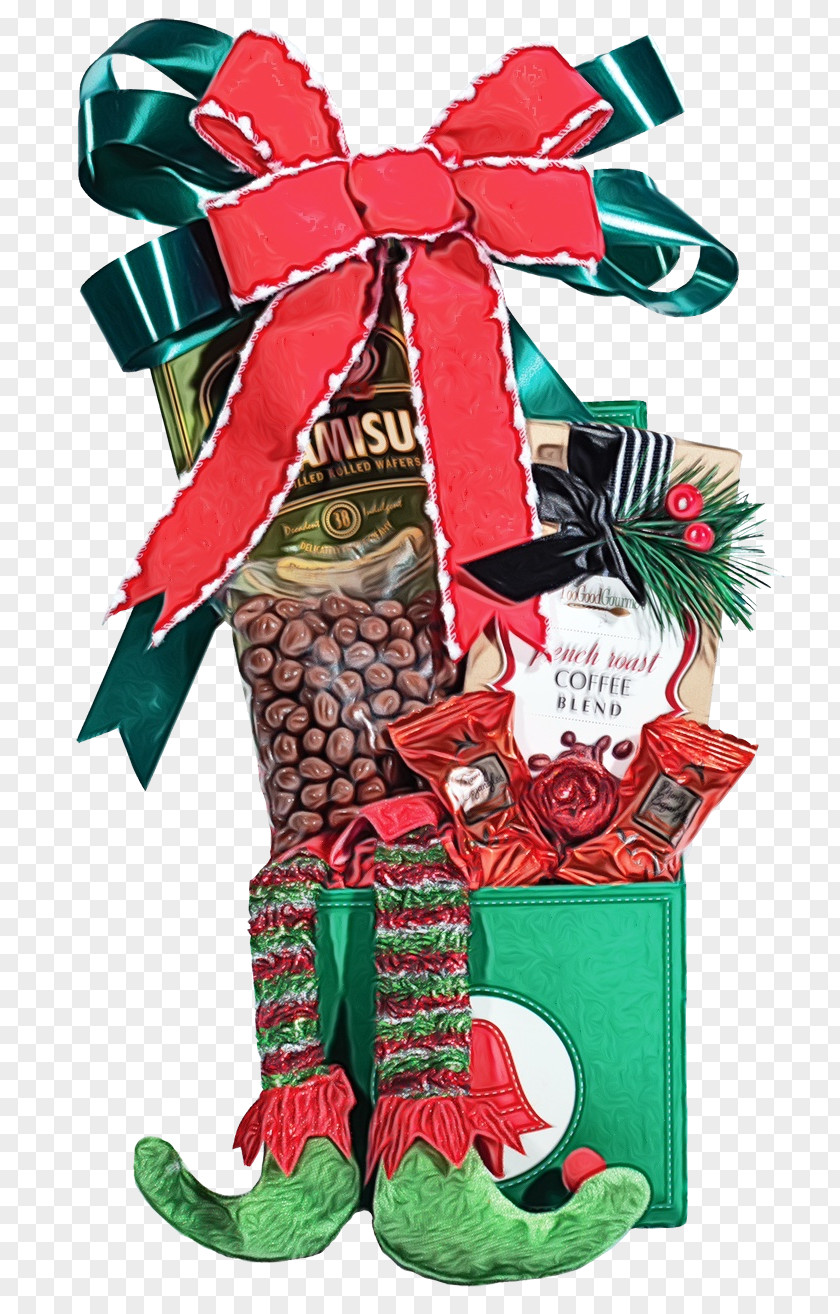 Food Gift Basket Christmas Decoration PNG