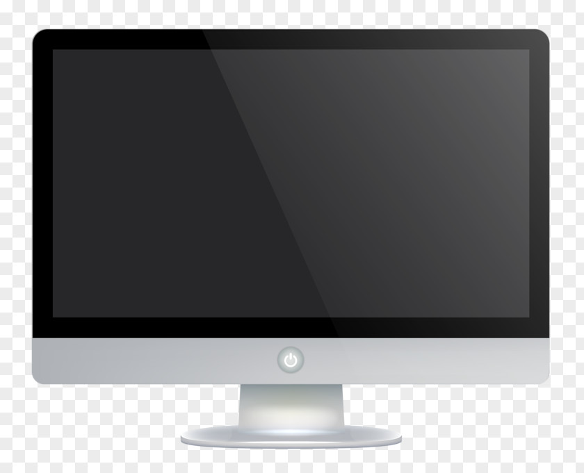 Hand Drawn Computer Television Set Monitor Flat Panel Display Output Device PNG