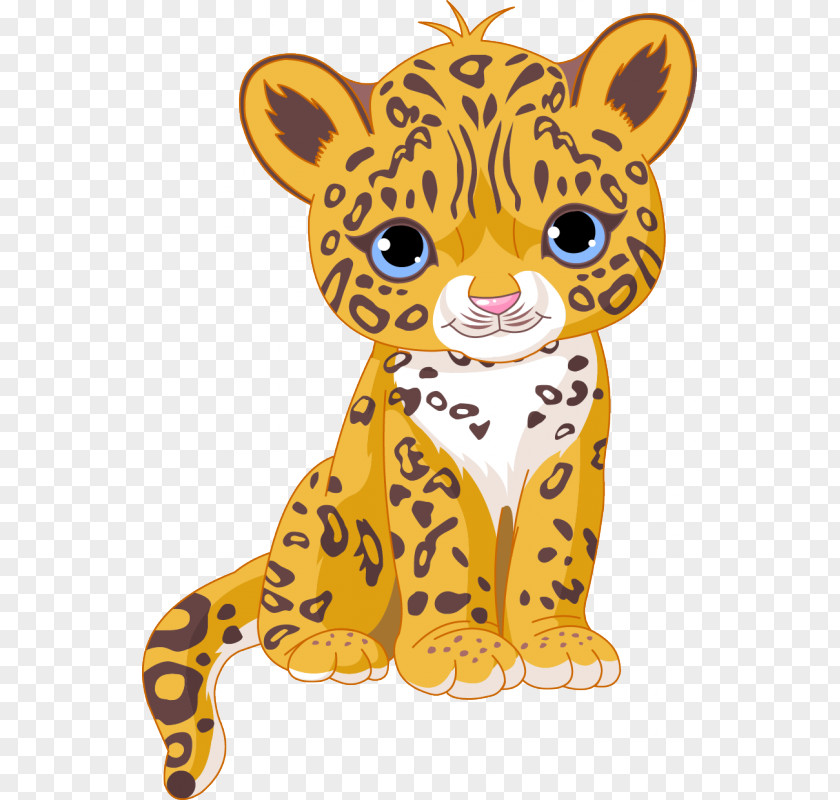 Jaguar Clip Art Vector Graphics Cartoon Illustration PNG