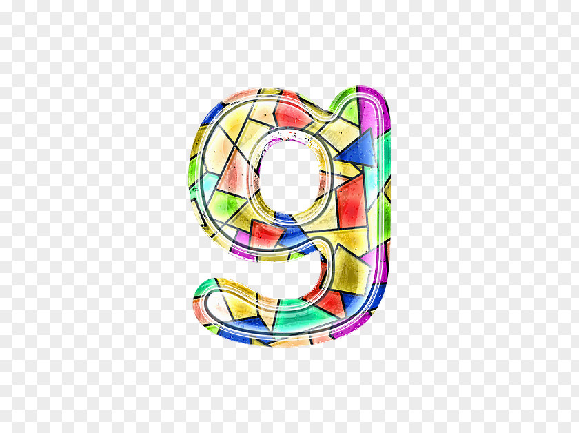 Stained Glass Letter G PNG