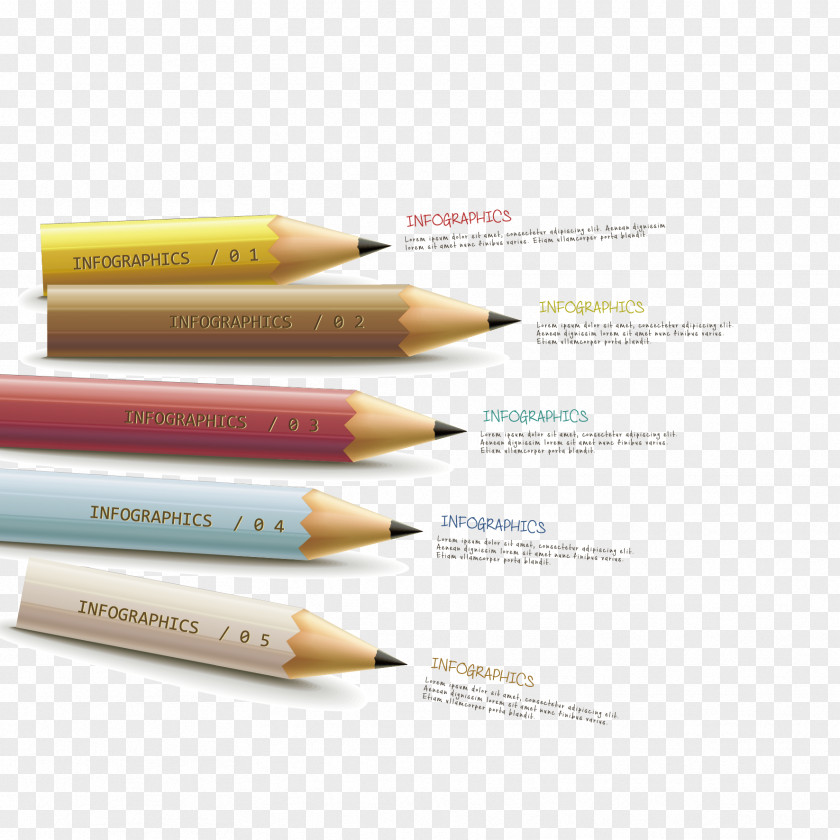 Vector Color Pen Information Map Pencil Vecteur PNG