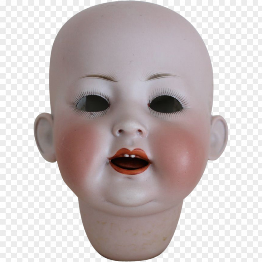 Bisque Snout Doll Porcelain Chin Mouth PNG