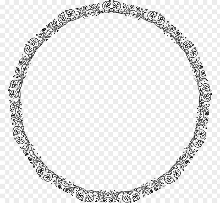 Circle Flower Frame Drawing Clip Art PNG