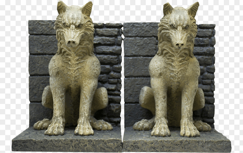 Dire Wolf Size Northern Inuit Dog Dark Horse Comics Game Of Thrones 20cm Direwolf Pair Bookends Puppy PNG