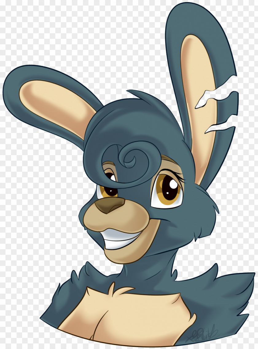 Glitch Style Hare Headgear Character Clip Art PNG