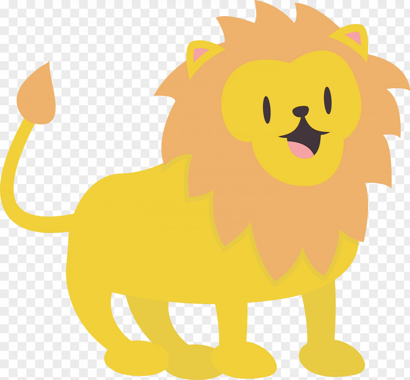 Roar Wildlife Lion Clip Art Cartoon Yellow Big Cats PNG