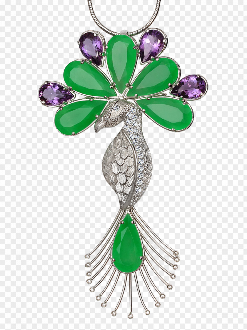 Emerald Brooch Charms & Pendants Body Jewellery PNG
