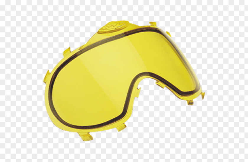 Glass Goggles Lens Anti-fog Dye Yellow PNG