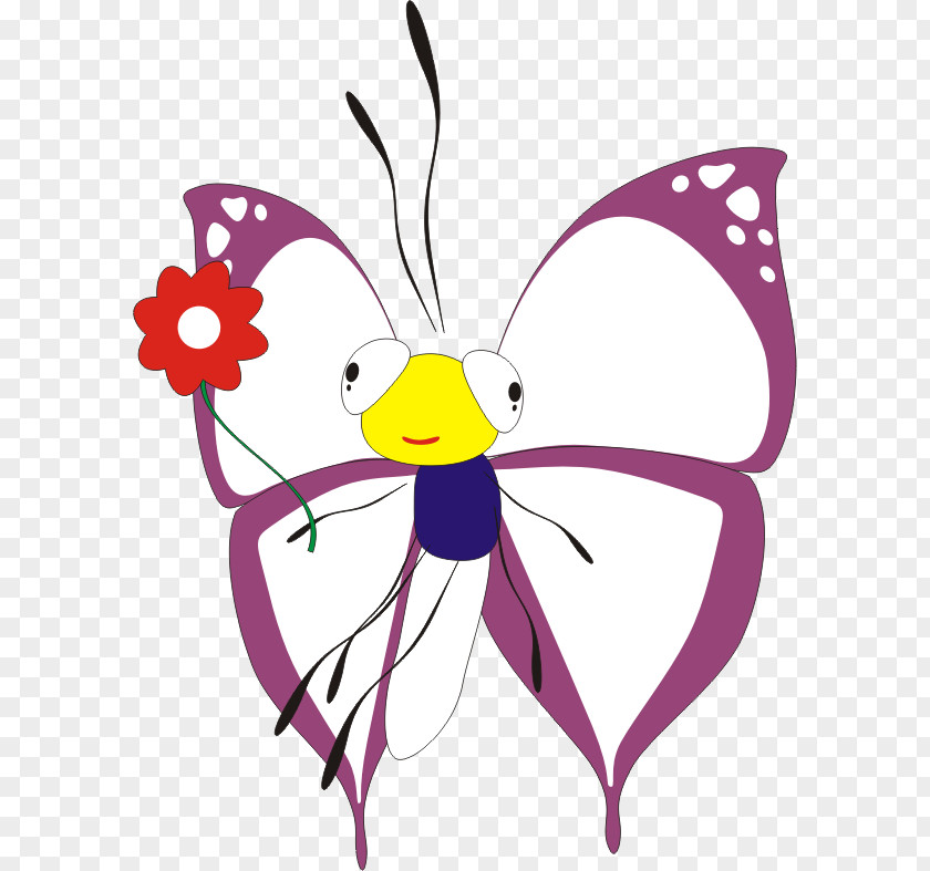 Butterfly Insect Cartoon Clip Art PNG