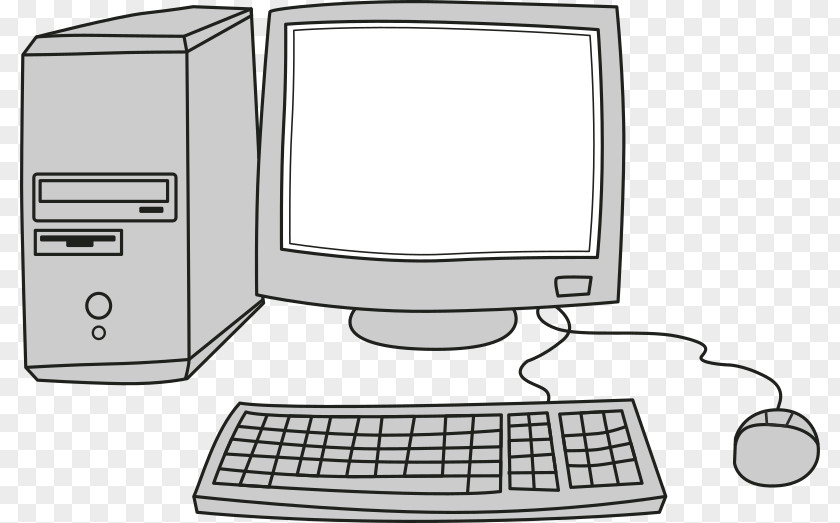 Cartoon Computer Laptop Monitors Desktop Computers Personal Clip Art PNG
