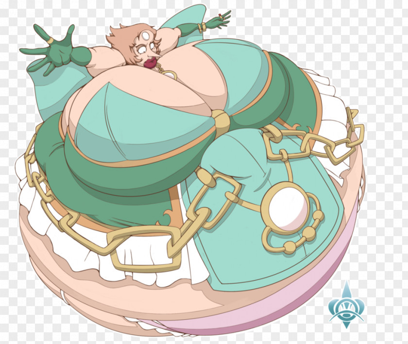 Imitation Pearl Body Inflation Art PNG