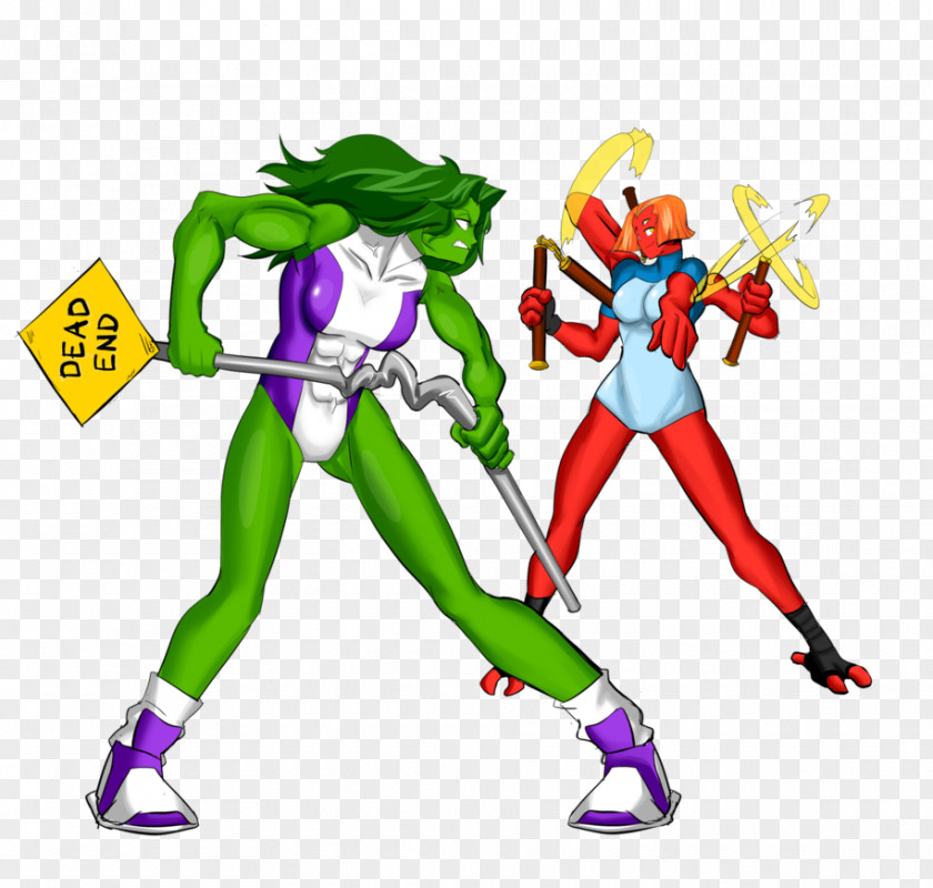 She Hulk She-Hulk Four Arms Betty Ross Cartoon PNG