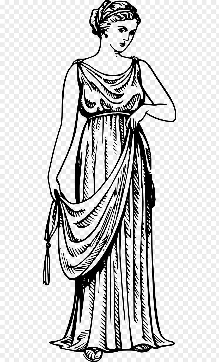 Greece Ancient Chiton Greek Dress Himation PNG